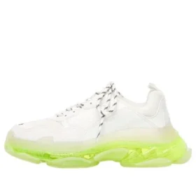 Baskets Triple S « Clear Sole – Blanc et jaune fluo » 544351W2FR19073