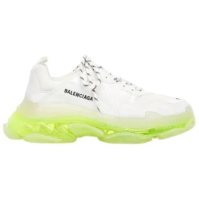 Baskets Triple S « Clear Sole – Blanc et jaune fluo » 544351W2FR19073