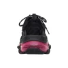 Baskets Triple S « Clear Sole – Noir Rose Néon » 541624W2FR11053