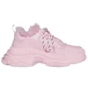 Baskets Triple S en fausse fourrure « Rose » 668562W3CQ55000