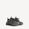 Baskets Triple S en toile pour homme, couleur noire