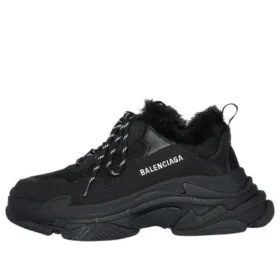 Baskets Triple S « Faux Fur Black » 668563W3CQ51000