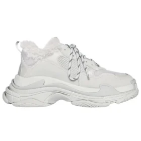 Baskets Triple S « Faux Fur – Grey » 668562W3CQ51210
