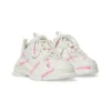 Baskets Triple S Logotype « Matériau technique blanc et rose » 654251W2FAB9050