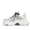Baskets Triple S « Noir, blanc et argent, double mousse et mesh » 536737W2FWM8191