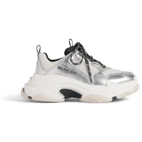 Baskets Triple S « Noir, blanc et argent, double mousse et mesh » 536737W2FWM8191