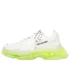 Baskets Triple S « Semelle transparente – Blanc jaune fluo » 541624W2FR19073