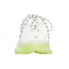Baskets Triple S « Semelle transparente – Blanc jaune fluo » 541624W2FR19073