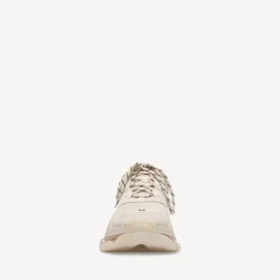 Baskets Triple S à semelle transparente pour homme, en blanc