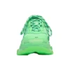 Baskets Triple S à semelle transparente « Vert néon » 544351W2CF13801
