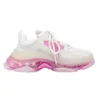 Baskets Triple S à semelle transparente « White Pink » 544351W09ON9025