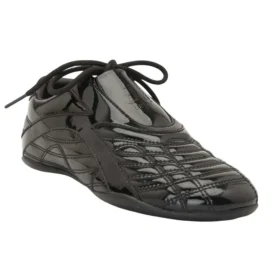 Baskets Zen « Cuir noir verni brillant » 617539W2QA11000