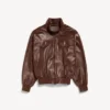 Blouson aviateur à col montant pour homme, couleur castor Blouson aviateur à col montant pour homme, couleur castor