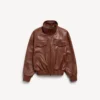 Blouson à col montant pour femme, couleur marron Blouson à col montant pour femme, couleur marron