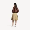 Blouson à col montant pour femme, couleur marron Blouson à col montant pour femme, couleur marron