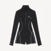 Body technique à manches longues pour femme, noir Body technique à manches longues pour femme, noir