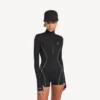 Body technique à manches longues pour femme, noir Body technique à manches longues pour femme, noir