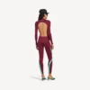 Body technique pour femme à découpes, bordeaux/aqua Body technique pour femme à découpes, bordeaux/aqua