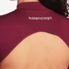 Body technique pour femme à découpes, bordeaux/aqua Body technique pour femme à découpes, bordeaux/aqua
