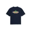 Bonjour T-shirt à col rond en coton Balenciaga « Navy » 594579THV608065