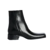 Bottes à bout carré « Cuir noir » 678108WBC301000