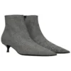 Bottes en laine à carreaux et bout pointu « Grey » 579218W1SR01214
