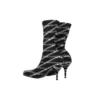 Bottes en spandex à logo Monogram de 80 mm « Black » 549784W1P601264