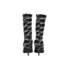 Bottes en spandex à logo Monogram de 80 mm « Black » 549784W1P601264