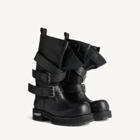 Bottes hautes Venom pour femme  en noir