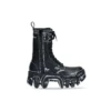 Bottes à lacets Bulldozer « Cuir de veau à contour noir » 672502WBEF21090