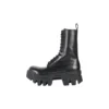 Bottes à lacets Bulldozer « Cuir de veau végétal noir » 671554WBCQ01000