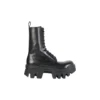 Bottes à lacets Bulldozer « Cuir de veau végétal noir » 671554WBCQ01000