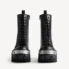 Bottes à lacets « Bulldozer » pour homme, couleur noire