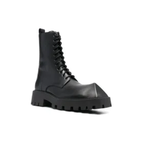 Bottes à lacets Rhino 25 mm « Cuir de veau lisse noir » 712638WBB501000