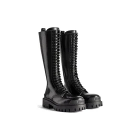 Bottes Strike 20 mm « Cuir de veau lisse noir mat » 763557WA9601000