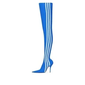 Bottines au-dessus du genou Balenciaga x adidas Originals Knife « Blue » 724074W2ES14090
