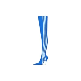 Bottines au-dessus du genou Balenciaga x adidas Originals Knife « Blue » 724074W2ES14090