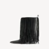 Bottines Avenue à franges pour femme, noires Bottines Avenue à franges pour femme, noires