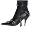 Bottines Cagole 90 mm « Black Arena Lambskin » 694379WAD4E1081