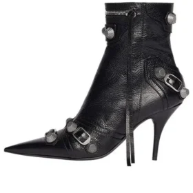 Bottines Cagole 90 mm « Black Arena Lambskin » 694379WAD4E1081