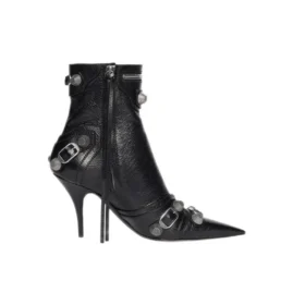 Bottines Cagole 90 mm « Black Arena Lambskin » 694379WAD4E1081