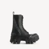 Bottines à lacets Bulldozer pour homme, noires