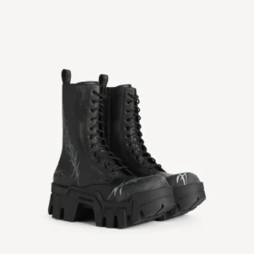 Bottines à lacets Bulldozer pour homme, noires