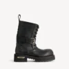 Bottines à lacets Venom pour homme, noires