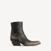 Bottines Memphis pour femme, noir/beige