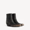 Bottines Memphis pour femme, noir/beige