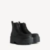 Bottines à plateforme Strike pour femme, noires