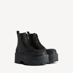 Bottines à plateforme Strike pour femme, noires