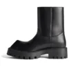 Bottines Rhino « Cuir de veau lisse noir » 763684WBB501000