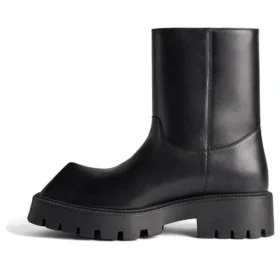 Bottines Rhino « Cuir de veau lisse noir » 763684WBB501000